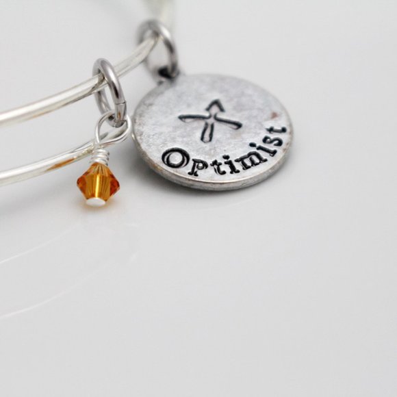 November Sagittarius Adjustable Charm Bangle - Handmade Zodiac Bracelet - Picture 10 of 10